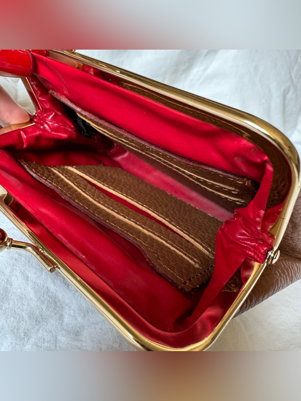 Dooney & Bourke Pebbled Leather Coin Purse in Brown - Picture 5 of 9